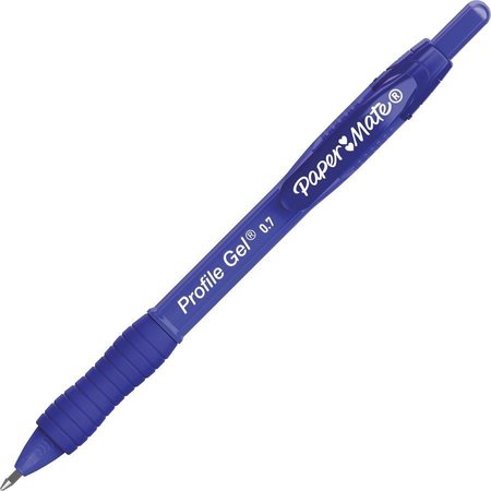 PAPER MATE Gel Pen, 0.7mm Point, 3/10"Wx3/10"Lx7"H, 36/BX, Blue PK PAP2095449